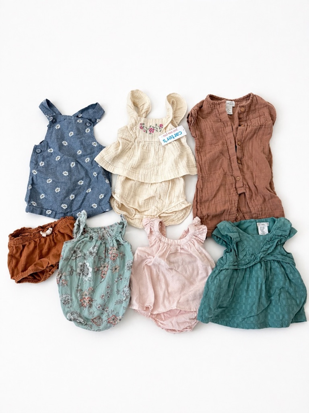 Bundle 3-6M Baby GAP Carter’s Baby Romper Set Boho Floral Summer